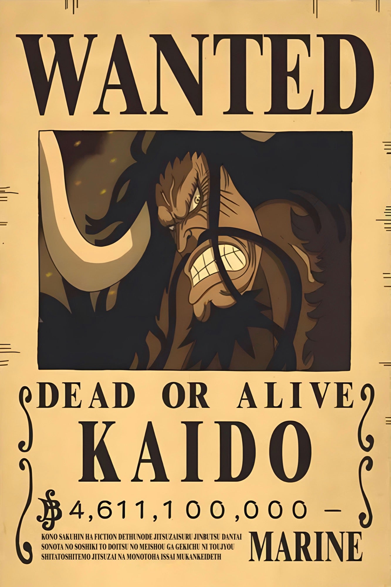 OnePiece Kaido Wanted