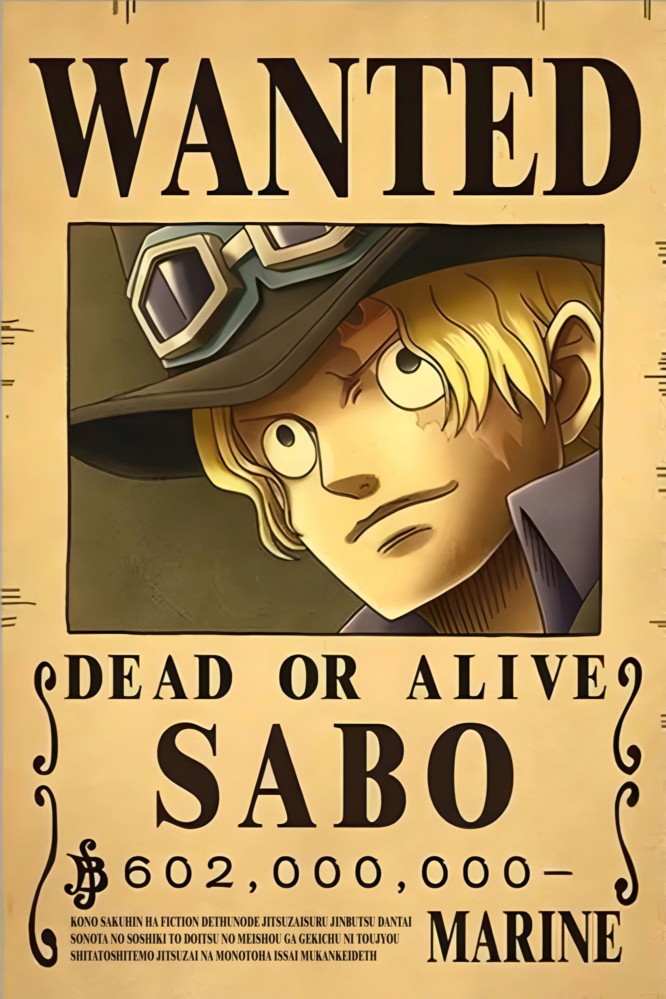 OnePiece Sabo Wanted
