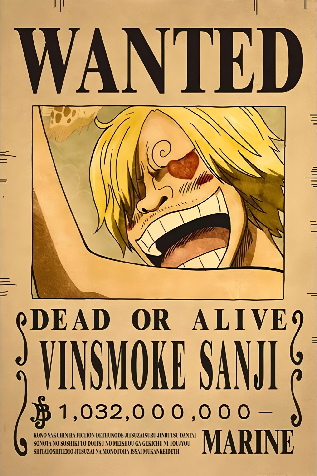OnePiece Sanji Wanted