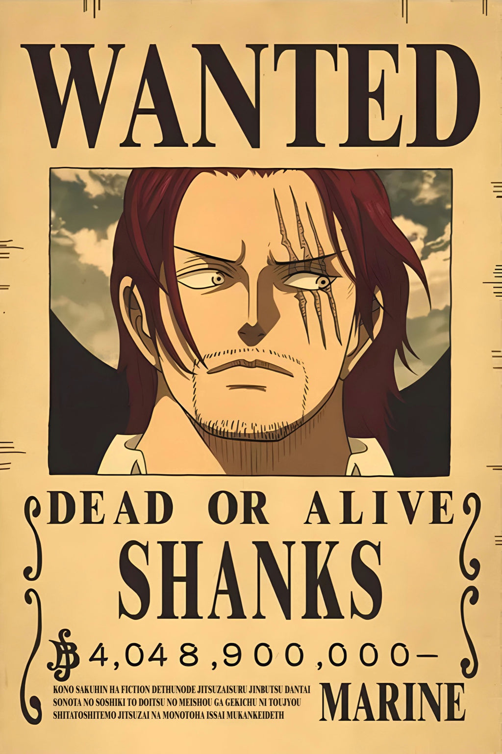 OnePiece Shanks Wanted