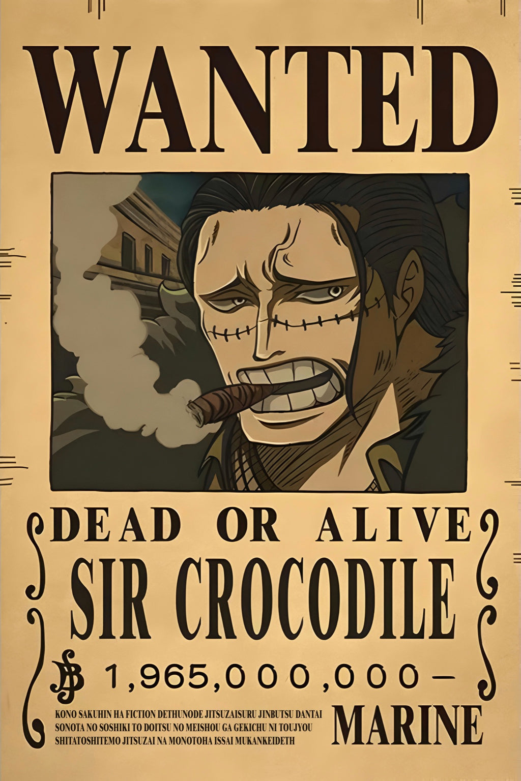 OnePiece Sir Crocodile Wanted