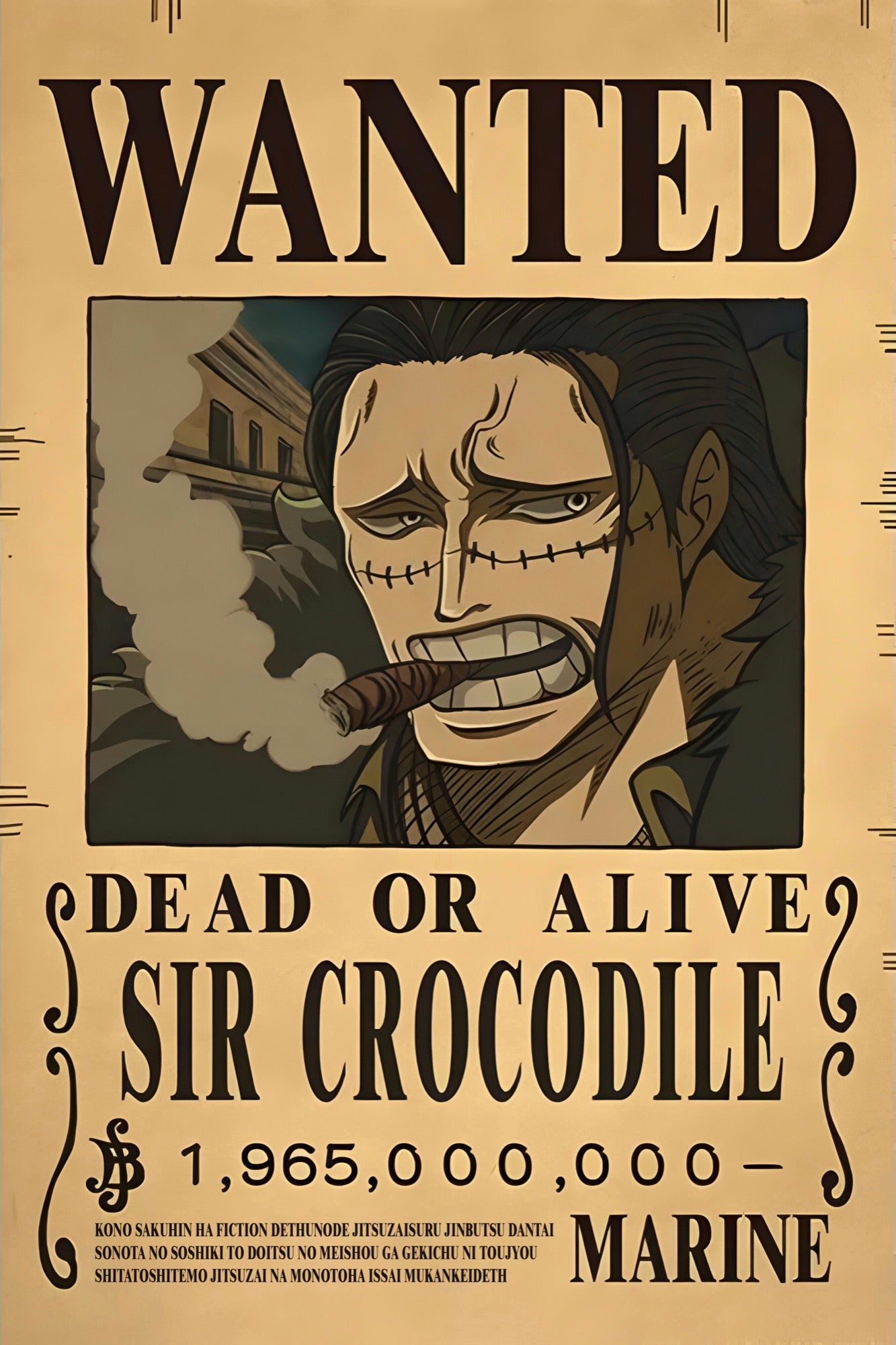 OnePiece Sir Crocodile Wanted